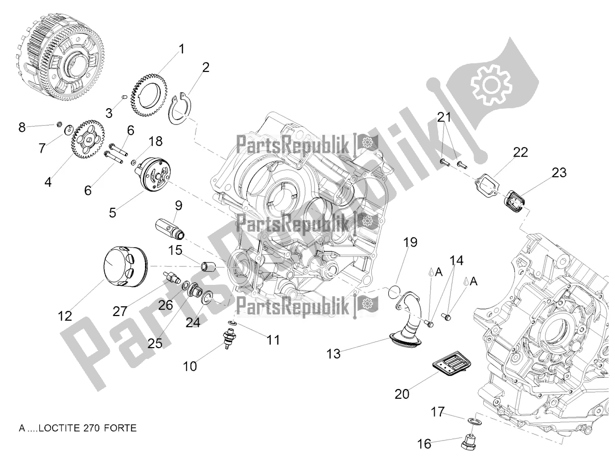 Tutte le parti per il Lubrificazione del Aprilia Dorsoduro 900 ABS USA 2019