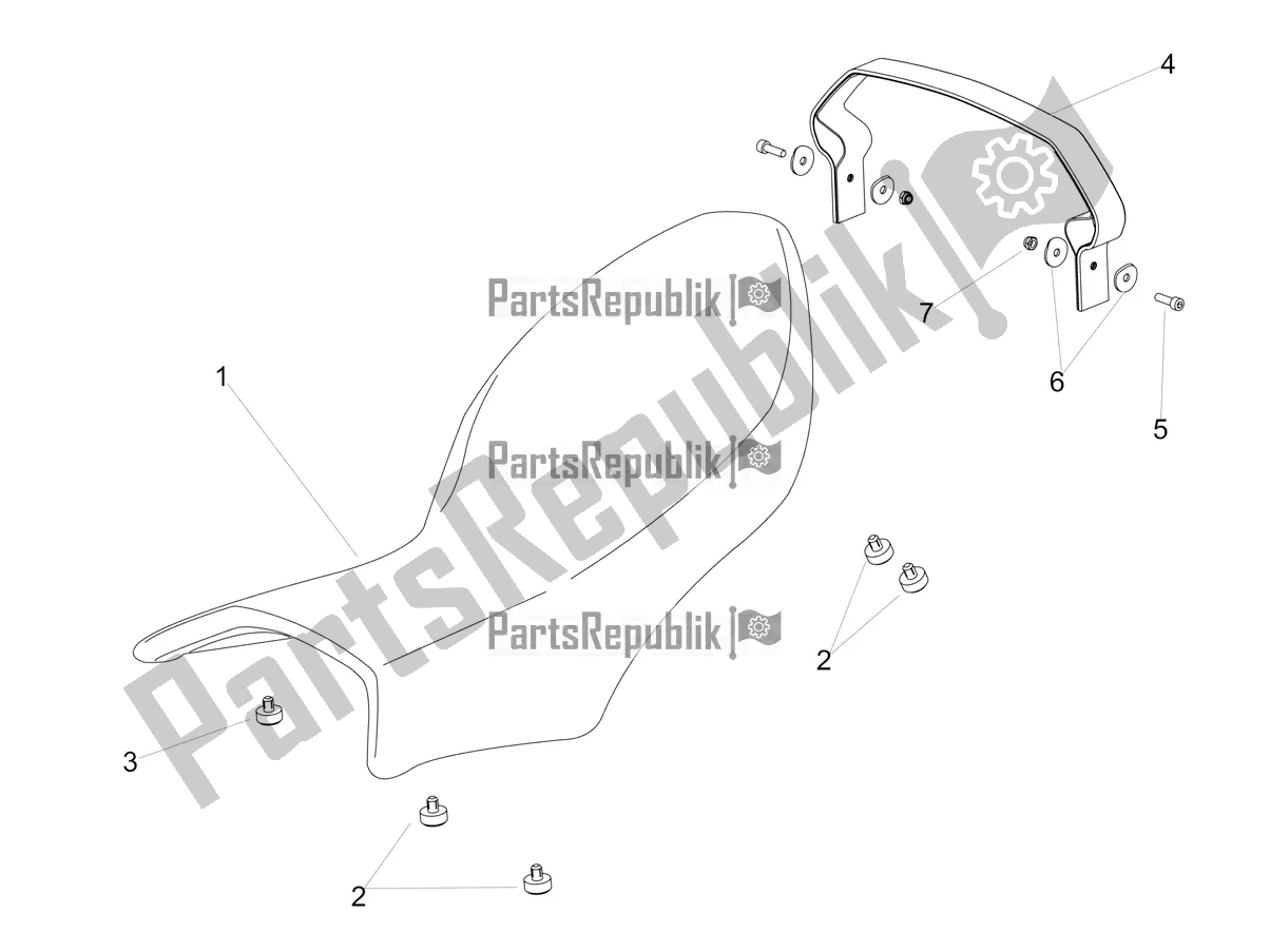 Todas las partes para Ensillar de Aprilia Dorsoduro 900 ABS USA 2019