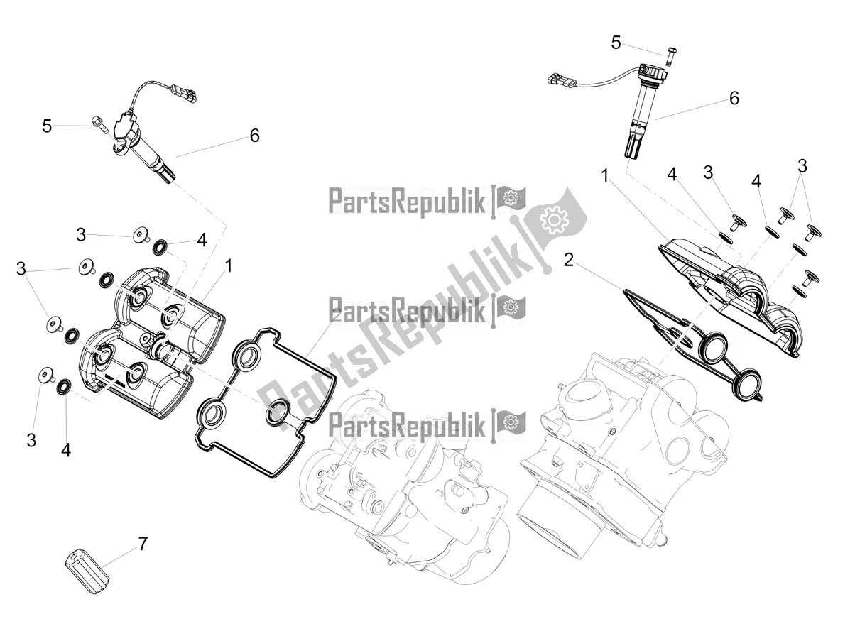 Alle Teile für das Kopfbedeckung des Aprilia Dorsoduro 900 ABS USA 2020