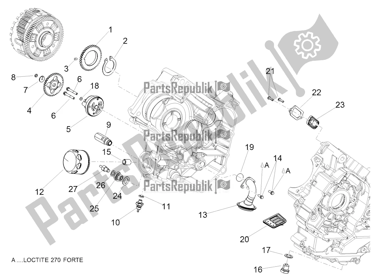 Toutes les pièces pour le Lubrification du Aprilia Dorsoduro 900 ABS USA 2020