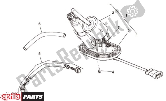 Todas as partes de Benzinepomp do Aprilia Dorsoduro Factory 60 750 2010