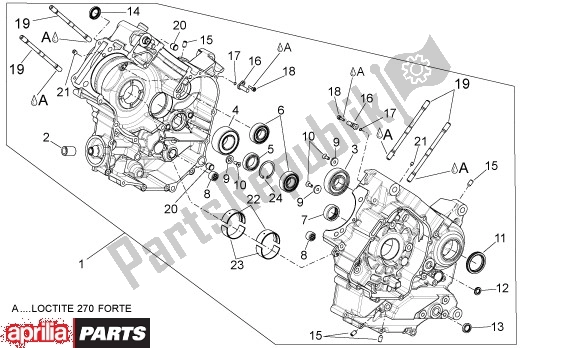 Todas as partes de Bloco Do Motor do Aprilia Dorsoduro Factory 60 750 2010