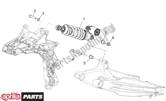 Toutes les pièces pour le Amortisseur Arrière du Aprilia Dorsoduro Factory 60 750 2010