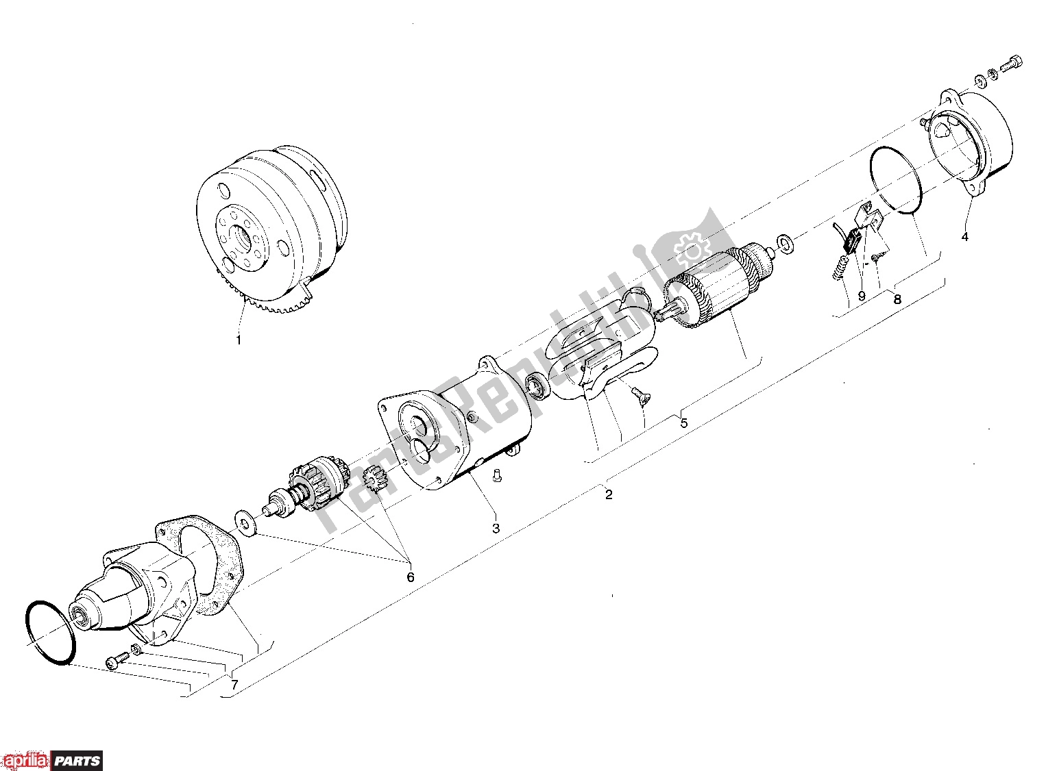 All parts for the Electrical Iii of the Aprilia ET / Tuareg 208 50 1987