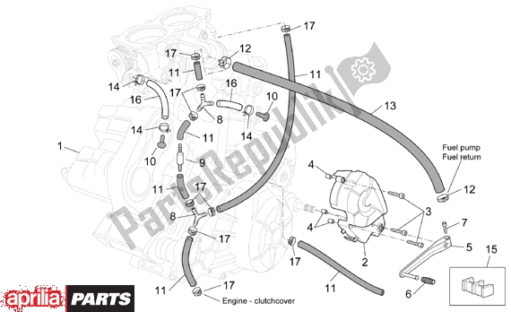 Wszystkie części do Engine Aprilia ETV Capo Nord-rally 17 1000 2001 - 2003