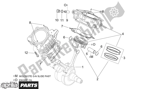 Tutte le parti per il Crankshaft Ii del Aprilia ETV Capo Nord ABS 394 1000 2004 - 2005