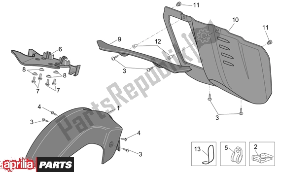 Alle Teile für das Front Body Iii des Aprilia ETV Capo Nord ABS 394 1000 2004 - 2005