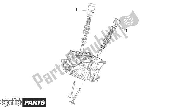 All parts for the Valves Pads of the Aprilia ETV Capo Nord ABS 394 1000 2004 - 2005