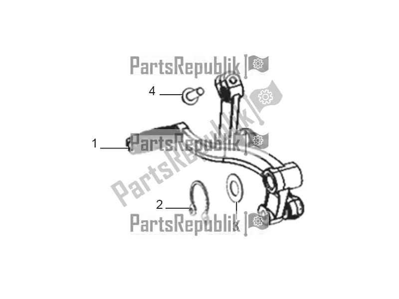 Toutes les pièces pour le Pédale De Changement du Aprilia ETX 150 2016