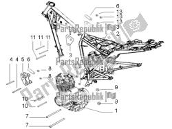 Eengine and frame