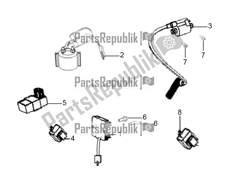 All parts for the Electrical Systems of the Aprilia ETX 150 2019