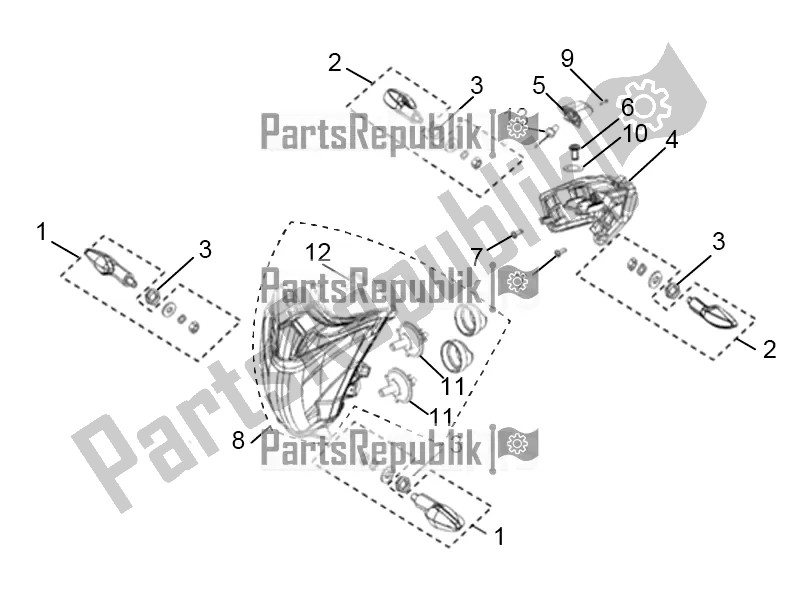 All parts for the Lamps of the Aprilia ETX 150 2019