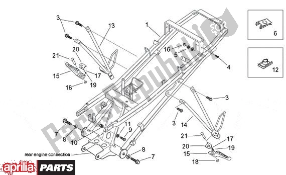 Alle Teile für das Duo Voetsteun des Aprilia Europa 315 50 1990