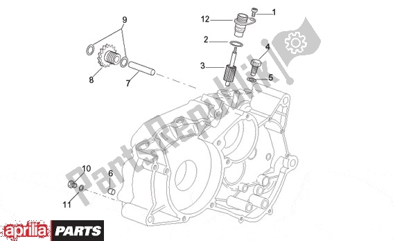 All parts for the Rechter Behuizing of the Aprilia Europa 315 50 1990