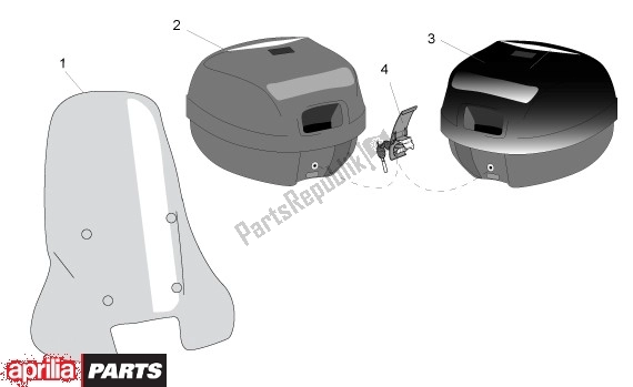 Toutes les pièces pour le Pare-brise du Aprilia Gulliver 510 50 1995 - 1998