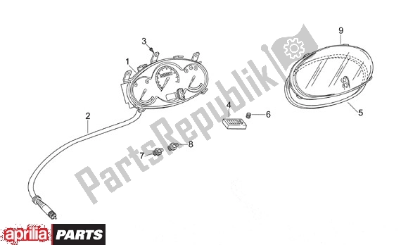 Todas las partes para Tablero De Instrumentos de Aprilia Leonardo 125-150 650 1996 - 1998