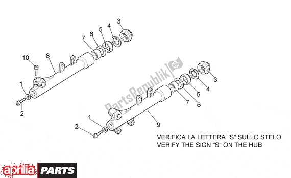 Todas las partes para Vork Componenten de Aprilia Leonardo 125-150 650 1996 - 1998