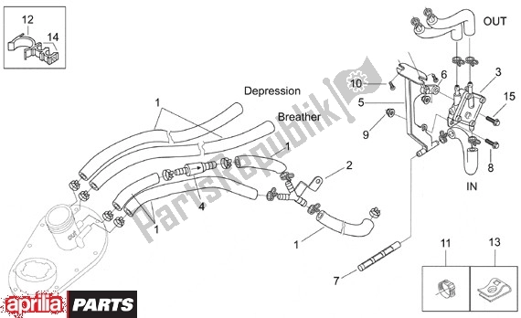 Todas las partes para Benzinepomp Intern de Aprilia Leonardo 125-150 651 1999 - 2001