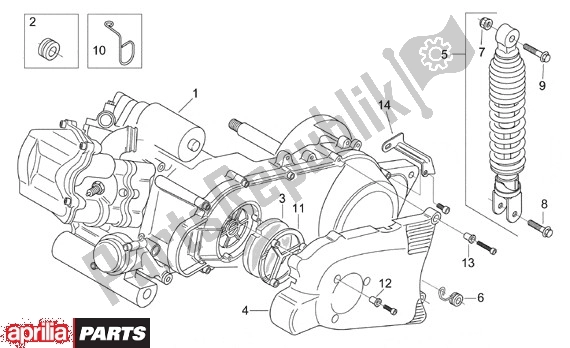 All parts for the Engine of the Aprilia Leonardo 125-150 651 1999 - 2001