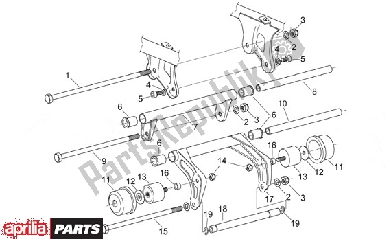 Wszystkie części do Swingarm Aprilia Leonardo 125-150 651 1999 - 2001