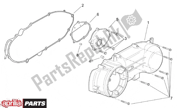 Toutes les pièces pour le Behuizingsdeksel du Aprilia Leonardo 655 250 1999 - 2001