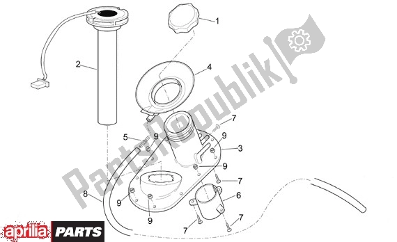 Todas as partes de Benzineniveaulampje do Aprilia Leonardo 655 250 1999 - 2001