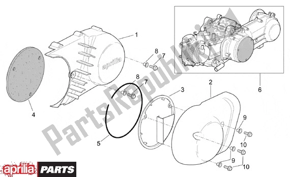 Todas las partes para Motor de Aprilia Leonardo 655 250 1999 - 2001