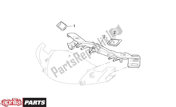 Toutes les pièces pour le Stuurafdekking Achter du Aprilia Leonardo 655 250 1999 - 2001