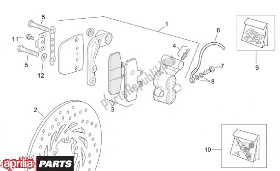 Todas las partes para Voorwielremklauw de Aprilia Leonardo 655 250 1999 - 2001