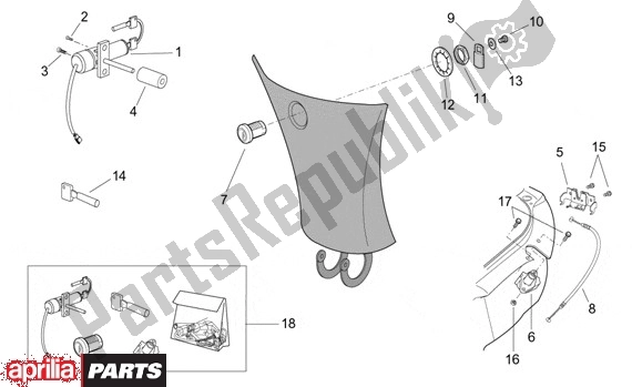 Tutte le parti per il Slotset del Aprilia Leonardo 250-300 657 2002 - 2004