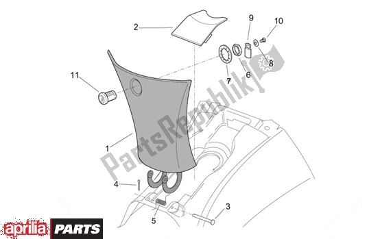 Todas as partes de Tankklep do Aprilia Leonardo 250-300 657 2002 - 2004