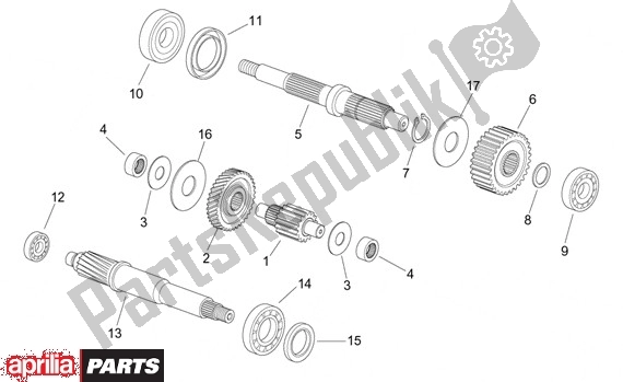 Alle Teile für das Übertragung des Aprilia Leonardo 250-300 657 2002 - 2004