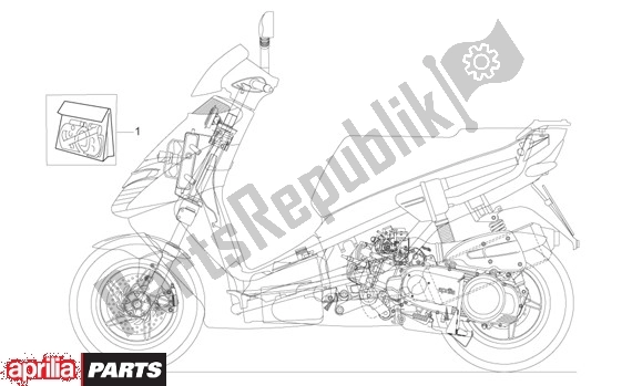 All parts for the Decors of the Aprilia Leonardo ST 125-150 652 2001 - 2004