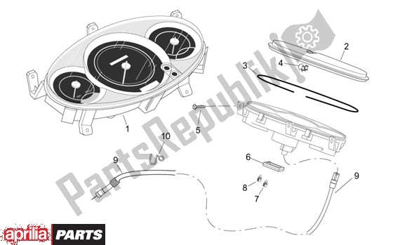 Toutes les pièces pour le Tableau De Bord du Aprilia Leonardo ST 125-150 652 2001 - 2004