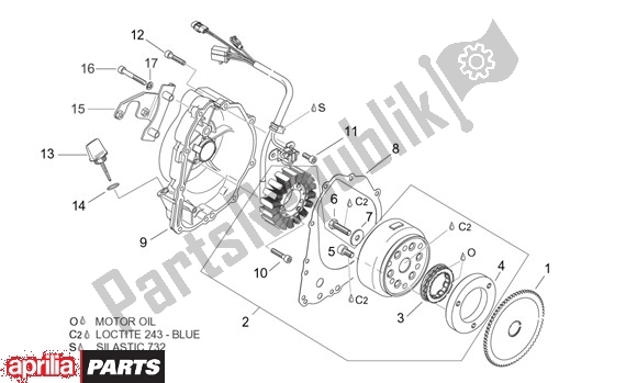 Tutte le parti per il Accensione del Aprilia Leonardo ST 125-150 652 2001 - 2004