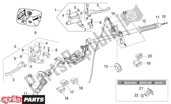 All parts for the Schakelingen of the Aprilia Leonardo ST 125-150 652 2001 - 2004