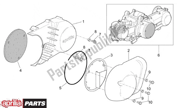 Todas las partes para Motor de Aprilia Leonardo ST 656 250 2001