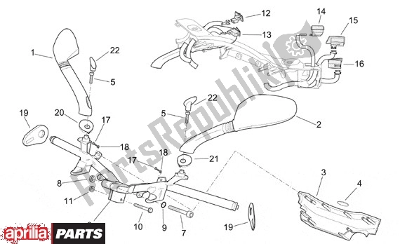 Wszystkie części do Kierownica Aprilia Leonardo ST 656 250 2001