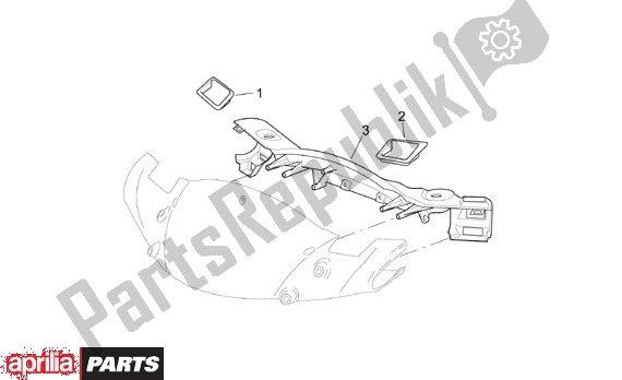 Wszystkie części do Stuurafdekking Achter Aprilia Leonardo ST 656 250 2001