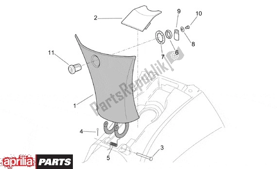 Todas as partes de Tankklep do Aprilia Leonardo ST 656 250 2001