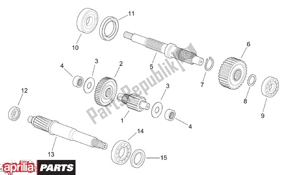 All parts for the Transmision of the Aprilia Leonardo ST 656 250 2001