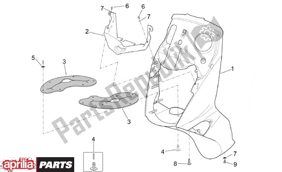 Toutes les pièces pour le Voorscherm du Aprilia Leonardo ST 656 250 2001