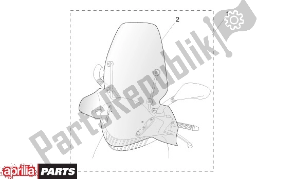 Alle Teile für das Windschutzscheibe des Aprilia Leonardo ST 656 250 2001