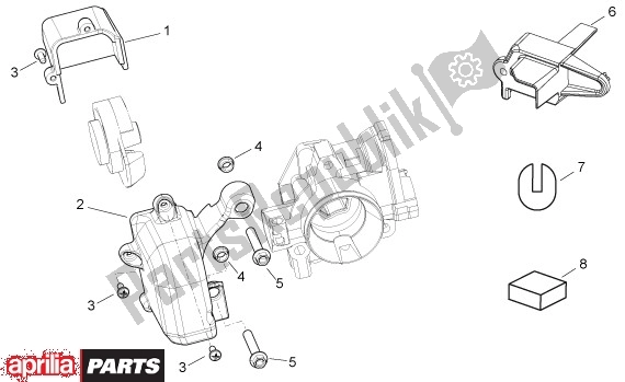 Tutte le parti per il Gasklephuisdeksel del Aprilia Mana 36 850 2007 - 2011