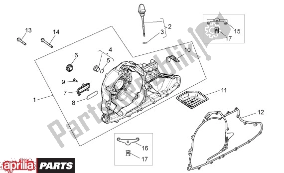 All parts for the Ontstekkerdeksel of the Aprilia Mana 36 850 2007 - 2011