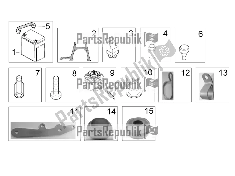 Tutte le parti per il Kit Completamenti Pa del Aprilia Mana 850 GT NA 2016