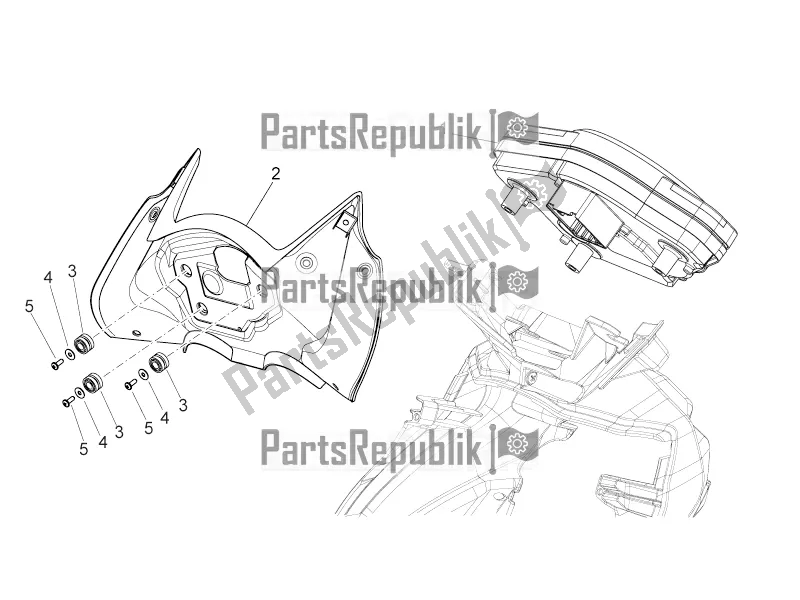 Toutes les pièces pour le Tableau De Bord du Aprilia Mana 850 GT NA 2016