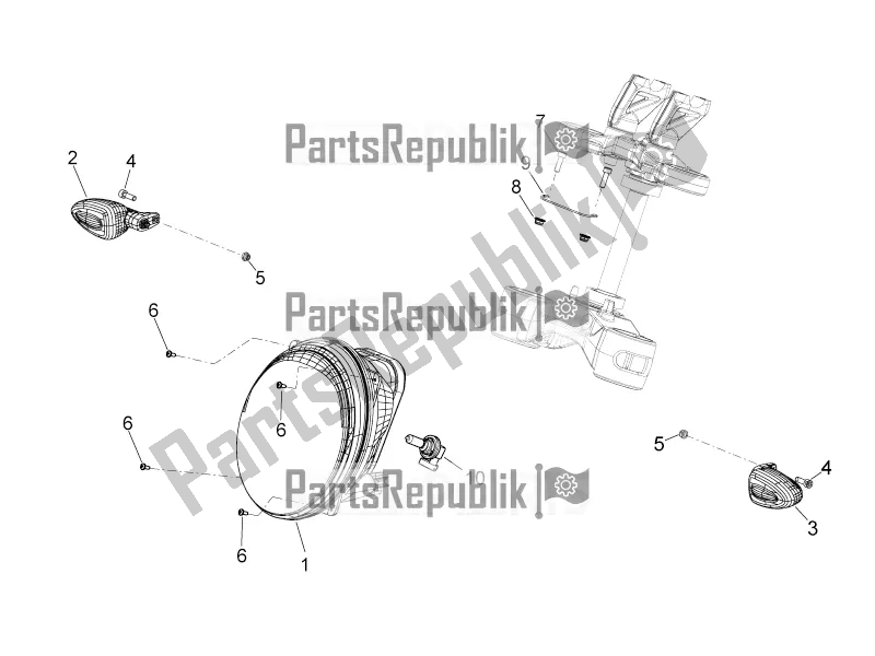 Tutte le parti per il Luci Anteriori del Aprilia Mana 850 GT NA 2016