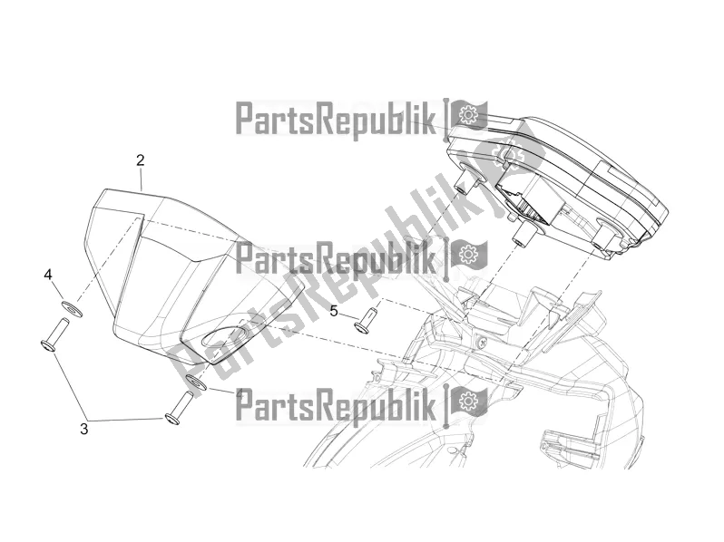 Alle Teile für das Instrumententafel des Aprilia Mana 850 NA 2016