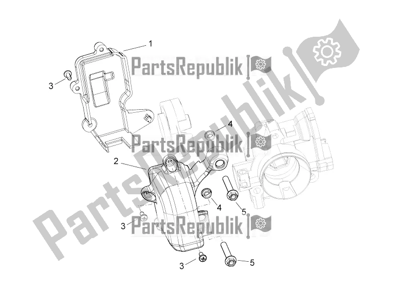 All parts for the Throttle Body Protection of the Aprilia Mana 850 NA 2016
